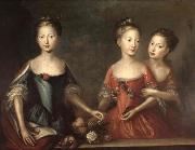 Martin Maingaud The daughters of George II oil on canvas